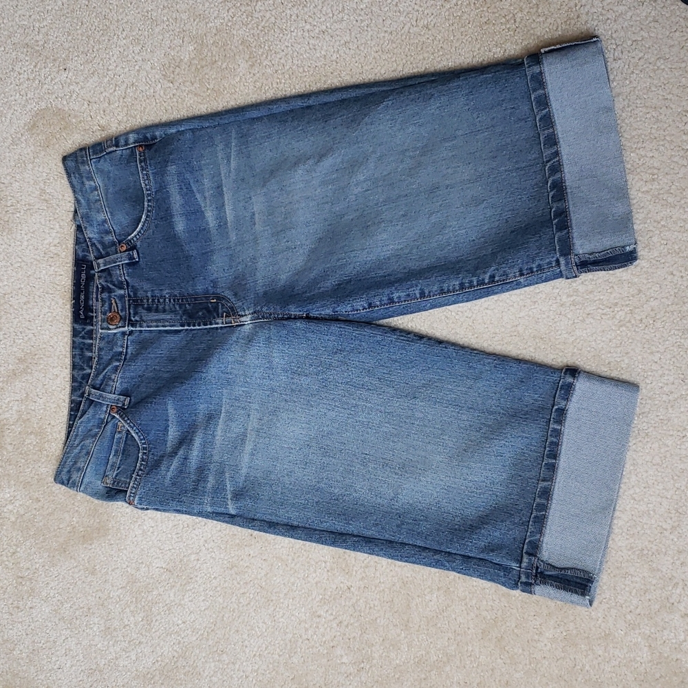 Bandolino Blu Denim Bermuda Shorts Sz 10
